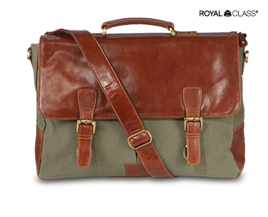 Casual Canvas and Leather Satchel