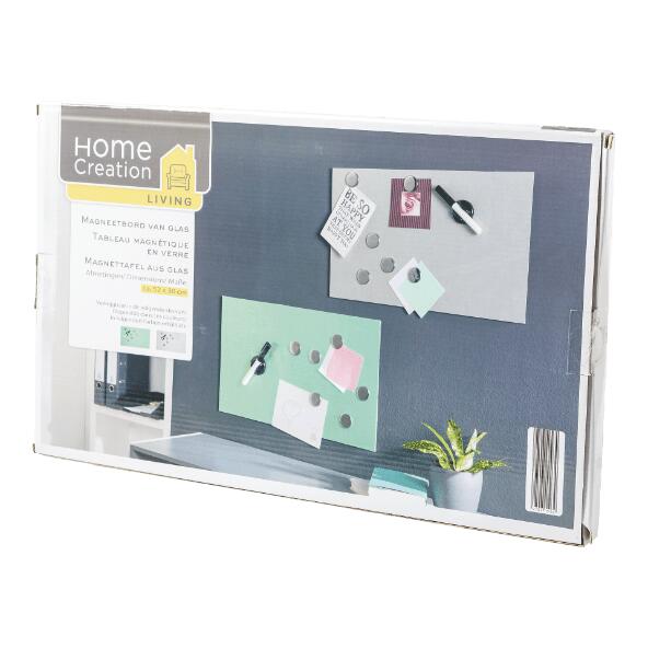 Glazen magneetbord