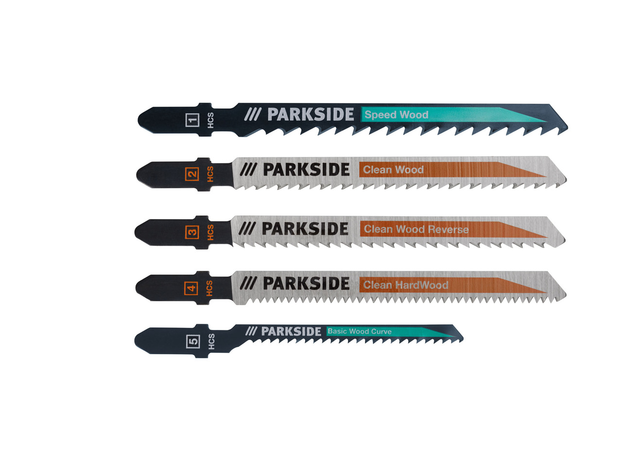 Jigsaw Blade Set, 5 pieces
