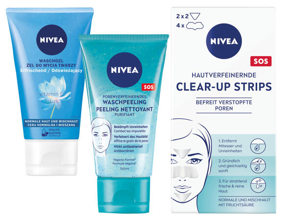 Nivea Waschgel, Peeling oder Clear up Stripes