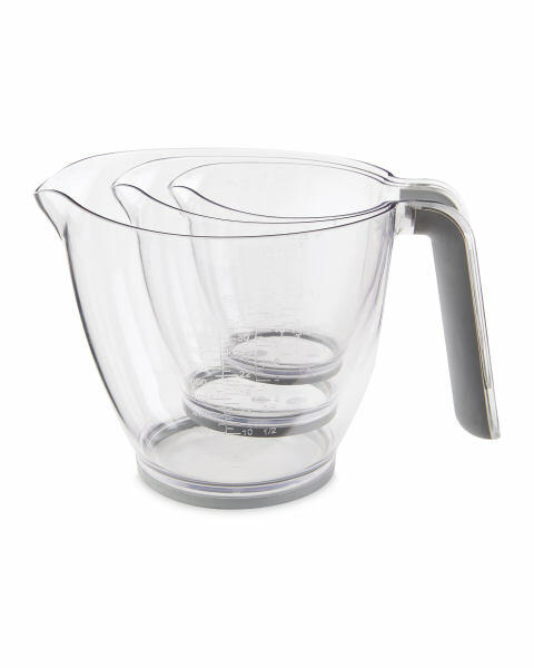 Grey Premium Measuring Jugs 3 Pack