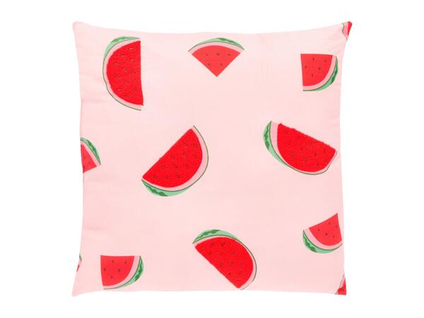 LIVARNO Water-Resistant Outdoor Cushion With Watermelon Pattern