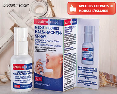 Spray médical pour la gorge ACTIVE MED