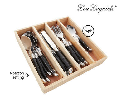 Lou Laguiole Cutlery Set 24pk