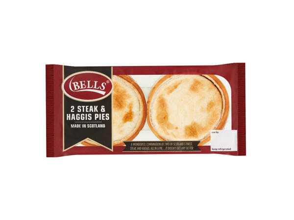 Bells 2 Steak & Haggis Pies - Lidl - Great Britain - Specials archive