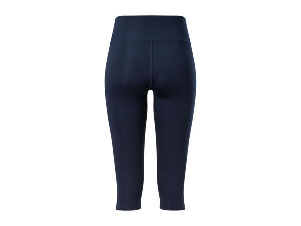 Crivit Ladies' Navy Cropped Sports Leggings