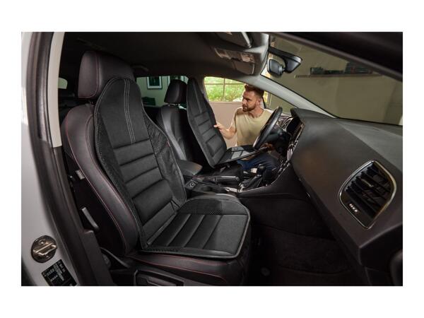 Car Seat Cover With Lumbar Support And Textured Fabric Details
