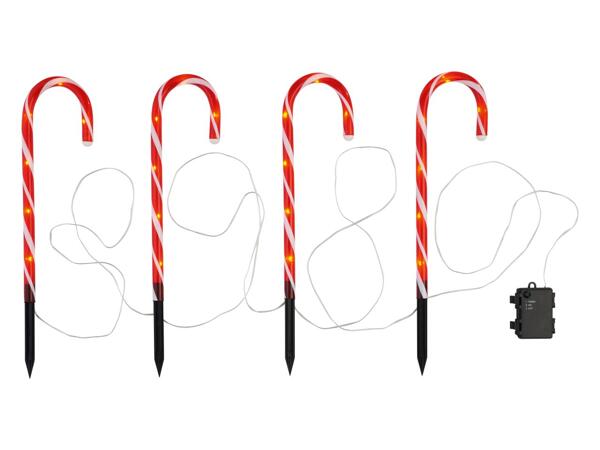 Christmas LED Stake Lights, 4 or 5 pieces