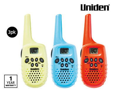 Uniden UHF Handheld Radio 3 Pack
