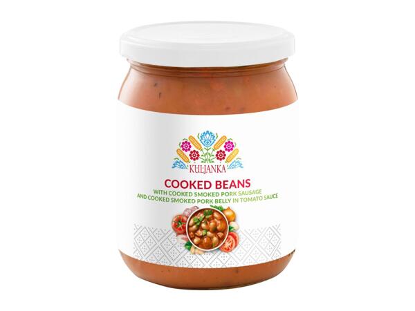 Kuljanka Cooked Beans with Cooked Smoked Sausage and Pork Belly