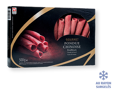Viande de bœuf pour fondue chinoise GOURMET