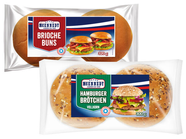 Brioche Buns 4er oder Vollkorn Brötchen 6er