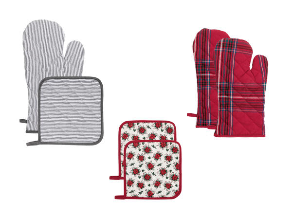 Lot de gants de cuisine/​lot de maniques