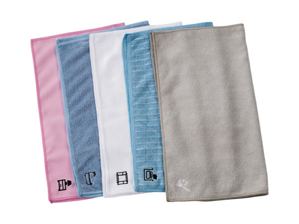 Chiffons en microfibre, lot de 5