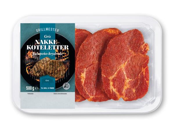 Krydrede nakkekoteletter