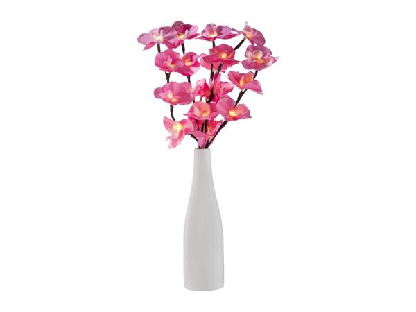 Livarno Home Vase With Light-Up Pink Orchids