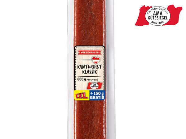 Kantwurst 450 g + 150 g gratis