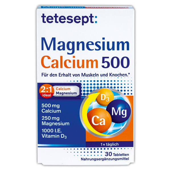 Magnesium + Calcium 500 + D3