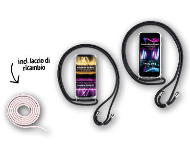 Cover per cellulare con laccio