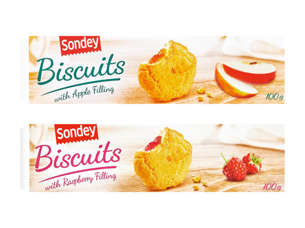 Biscuits au beurre fourrés