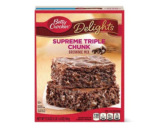 Betty Crocker Triple Chunk or Walnut Brownie Mix