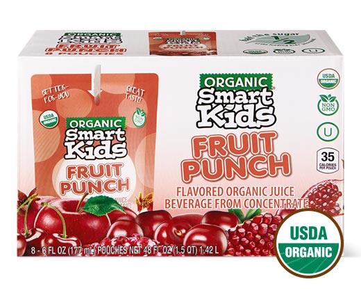 Smart Kids 
 Organic Juice Pouches Assorted Varieties