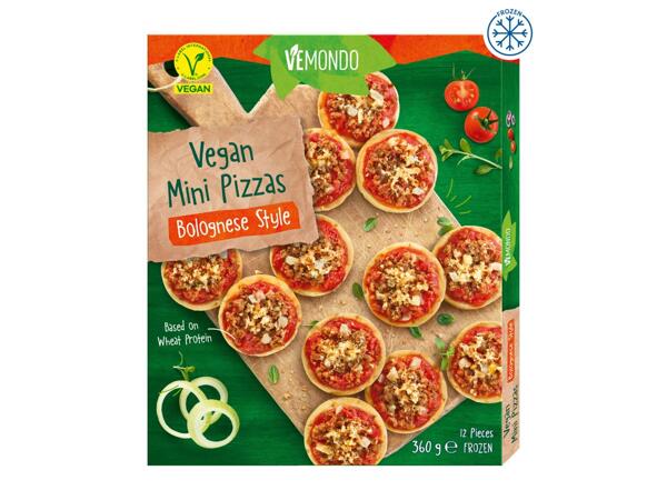 Vegan Mini Pizzas Bolognese Style