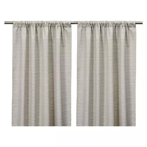 2 Pack Light Blocking Window Curtains - Gray Grasscloth