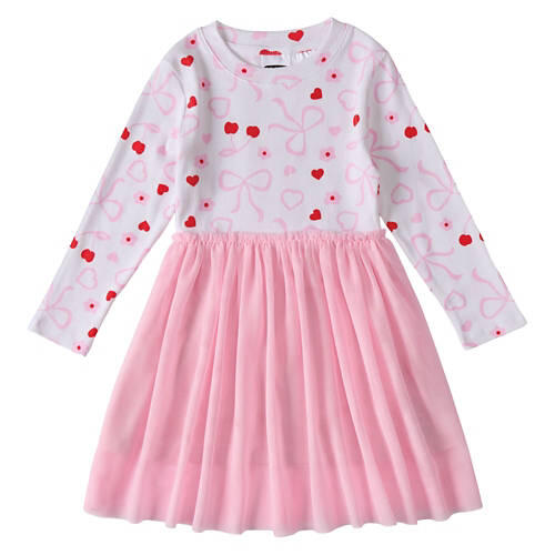 Children's Valentine's Day Dress - White, S