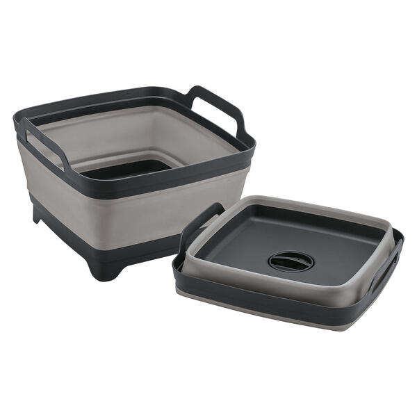 Adventuridge Collapsible Tub with Drain - Gray
