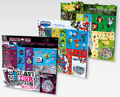 Mega set di adesivi, 226 pezzi