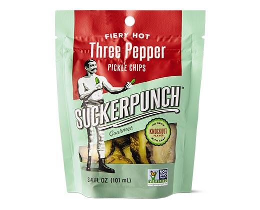 SuckerPunch 
 Fiery Heat or Bread & Butter Pickle Pouches