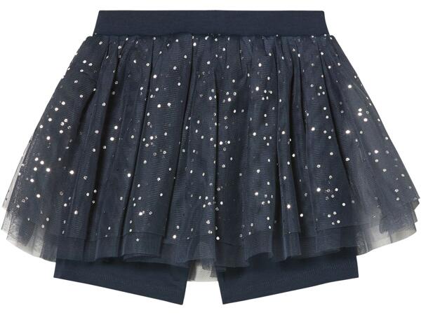 Girls' tulle skirt with shorts