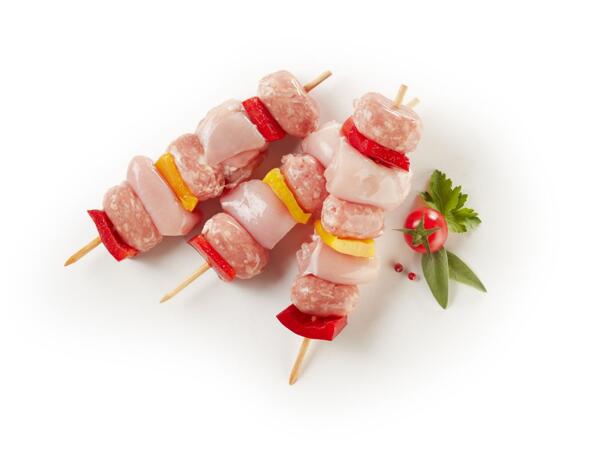 Chicken And Pork Skewers "Delight"