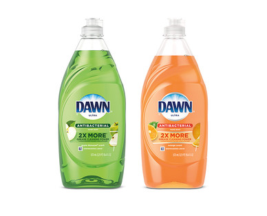 Dawn Apple Blossom or Orange Antibacterial Dish Liquid