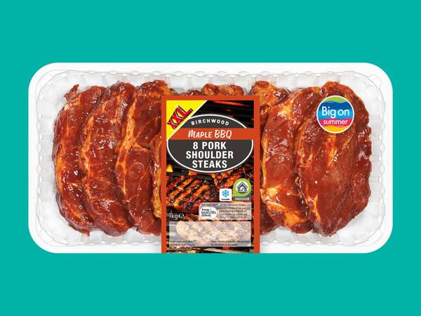 Birchwood Maple BBQ Pork Shoulder Steaks