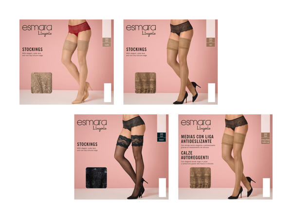 ESMARA LINGERIE(R) Selvsiddende strømper