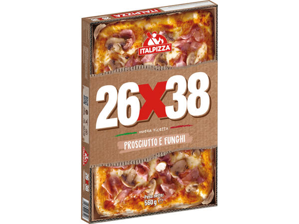 Pizza ham and mushrooms