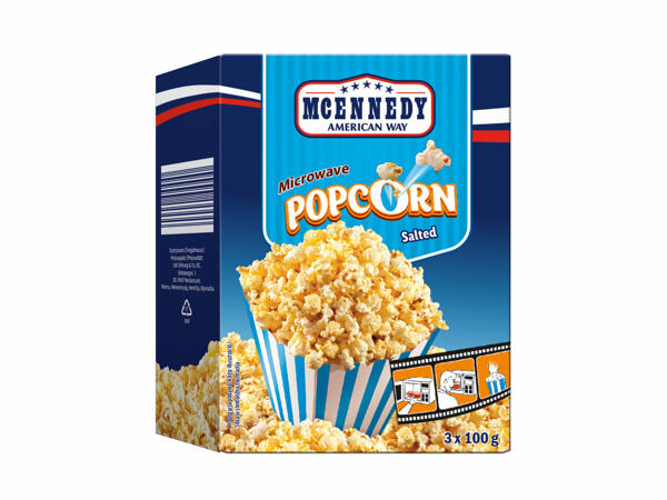 Popcorn pentru microunde, cu sare