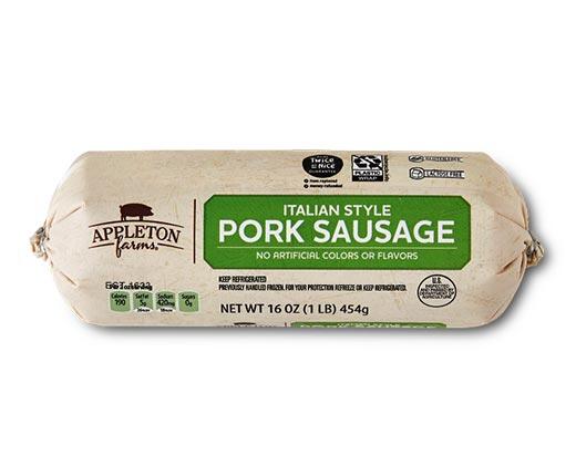 Appleton Farms Hot Or Italian Pork Sausage - Aldi — Usa - Specials Archive