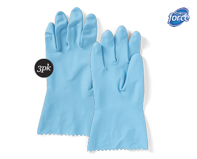 RUBBER GLOVES 3PK