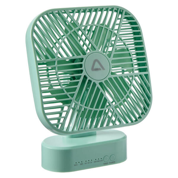 Ambiano Green Rechargeable Fan - 5"