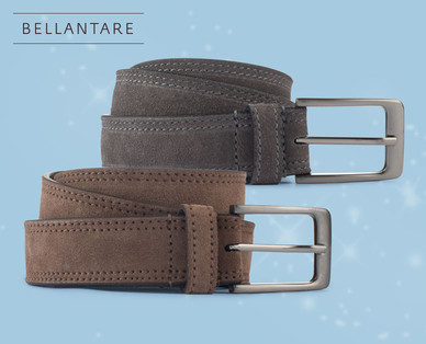BELLANTARE Herren-Veloursledergürtel