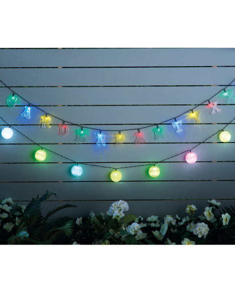 Garden Bright Letter String Lights
