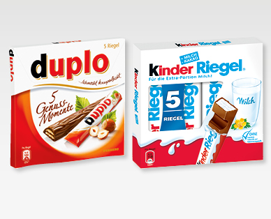 FERRERO(R)/KINDER(R) Duplo/Riegel