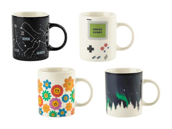Tasse magique avec changement de couleur