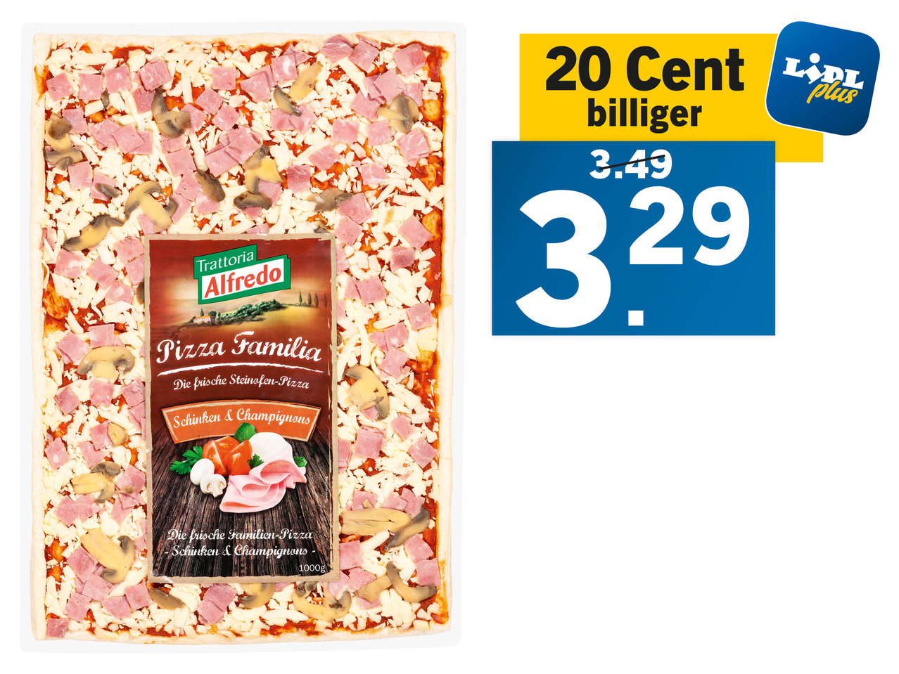 TRATTORIA ALFREDO Familienpizza