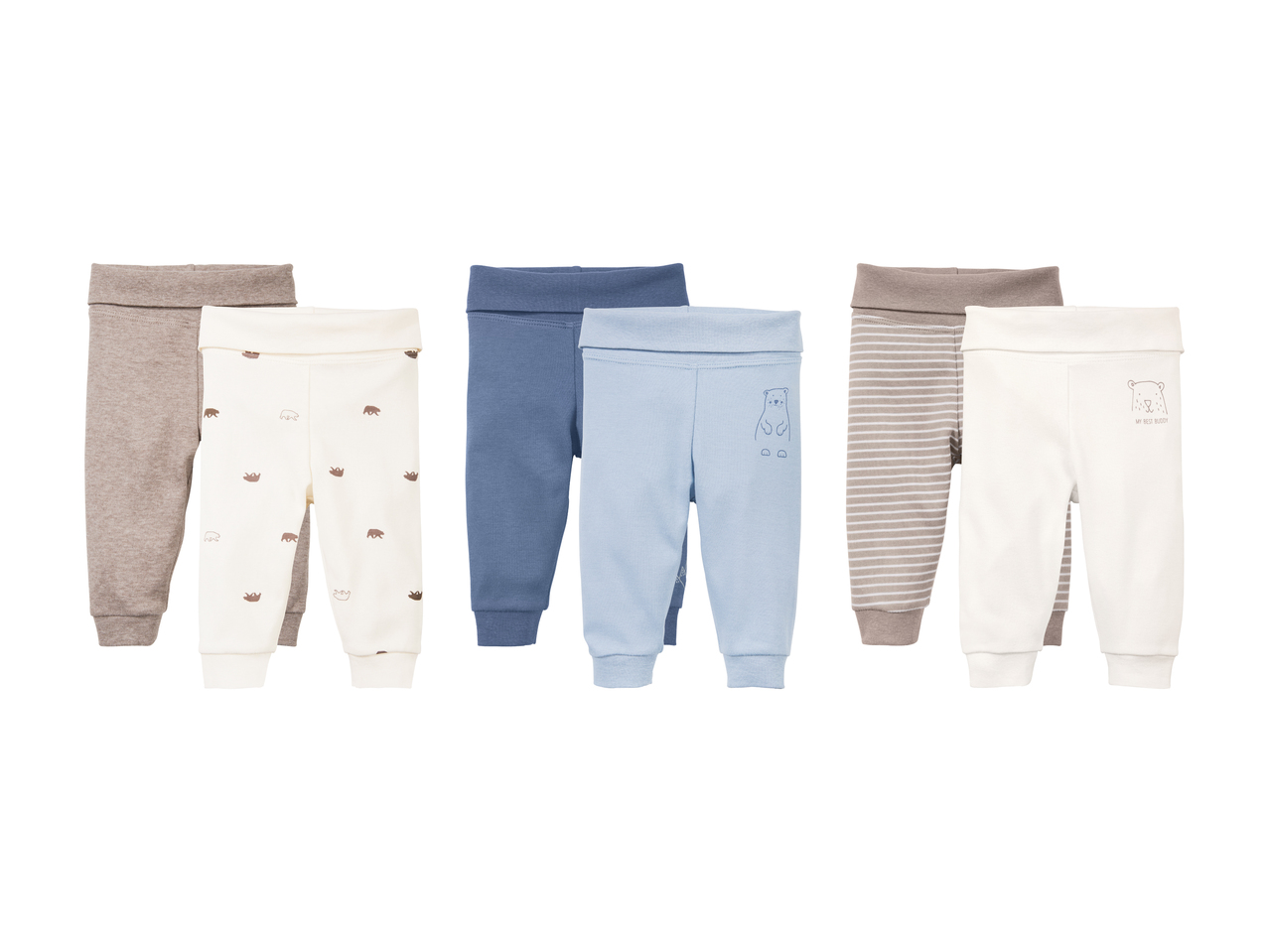 Pantalon molletonné pour bébé, lot de 21