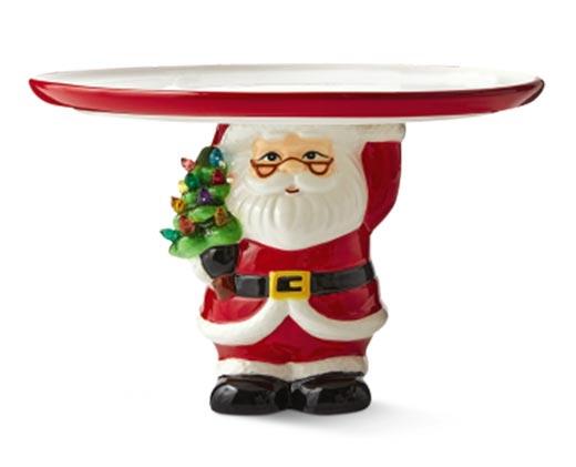 Mr. Christmas 
 Cookie Jar or Cake Stand