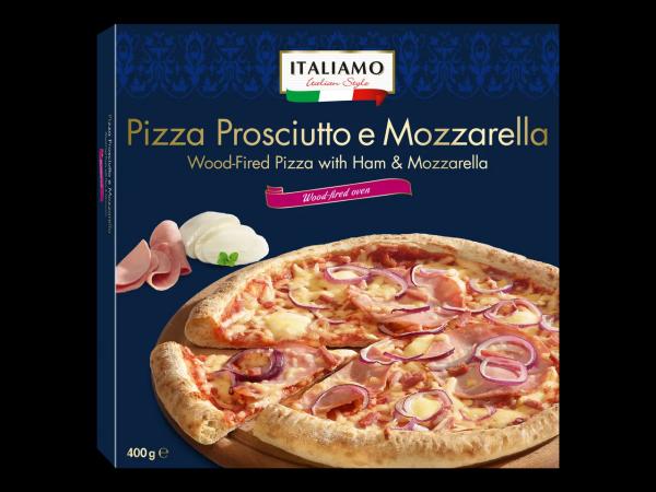 Wood Fired Pizza with Ham & Mozzarella